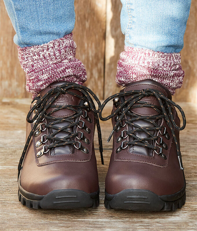 Autumn Footwear | Unisex Walking Shoes & Hiking Boots | Leather Waterproof Walking Shoes | By Cotton Traders