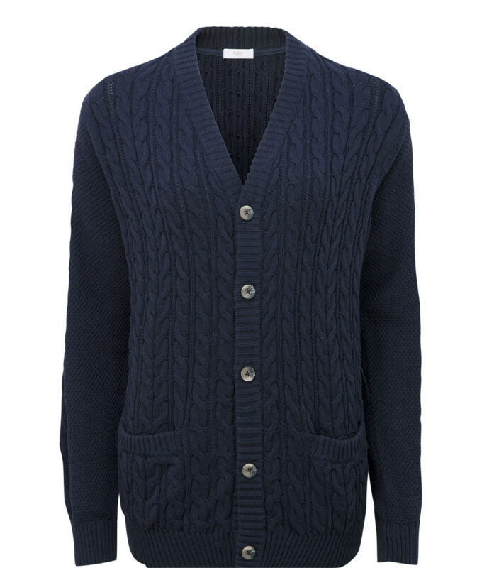 Knitwear Inspirations | Cotton Cable Button Through Cardigan | By Cotton Traders
