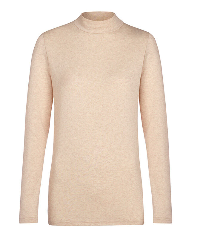 Chic Organic Funnel Neck Jersey Top