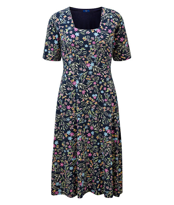 Spring Dresses | Tummy Control Floral Dress | By Cotton Traders