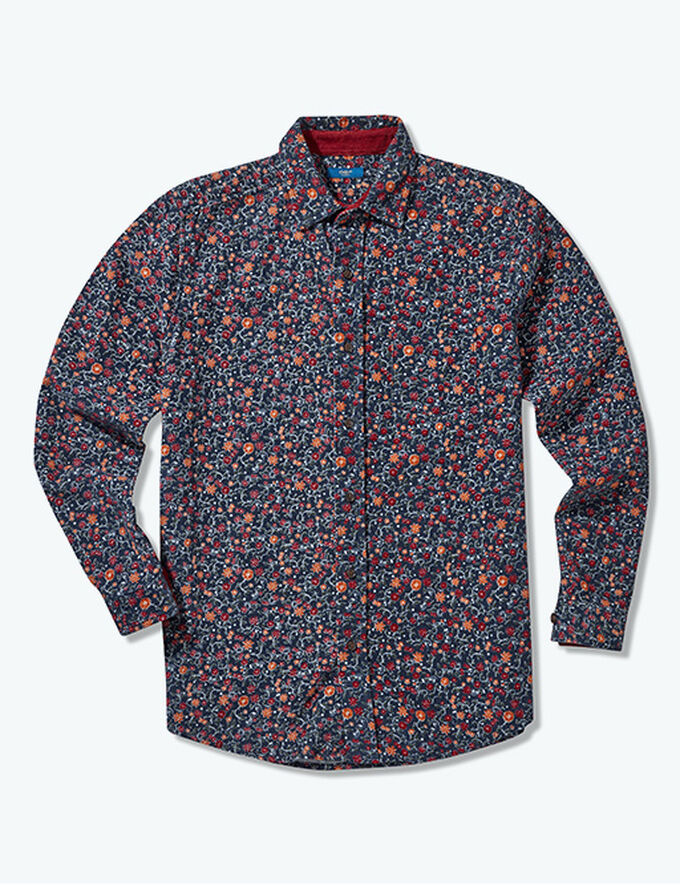 Inspirational Transitional Styles | Long Sleeve Printed Cord Shirt | By Cotton Traders